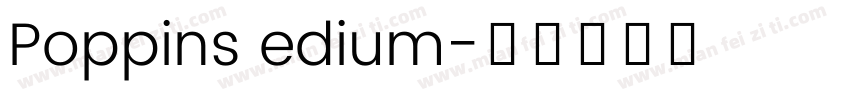 Poppins edium字体转换